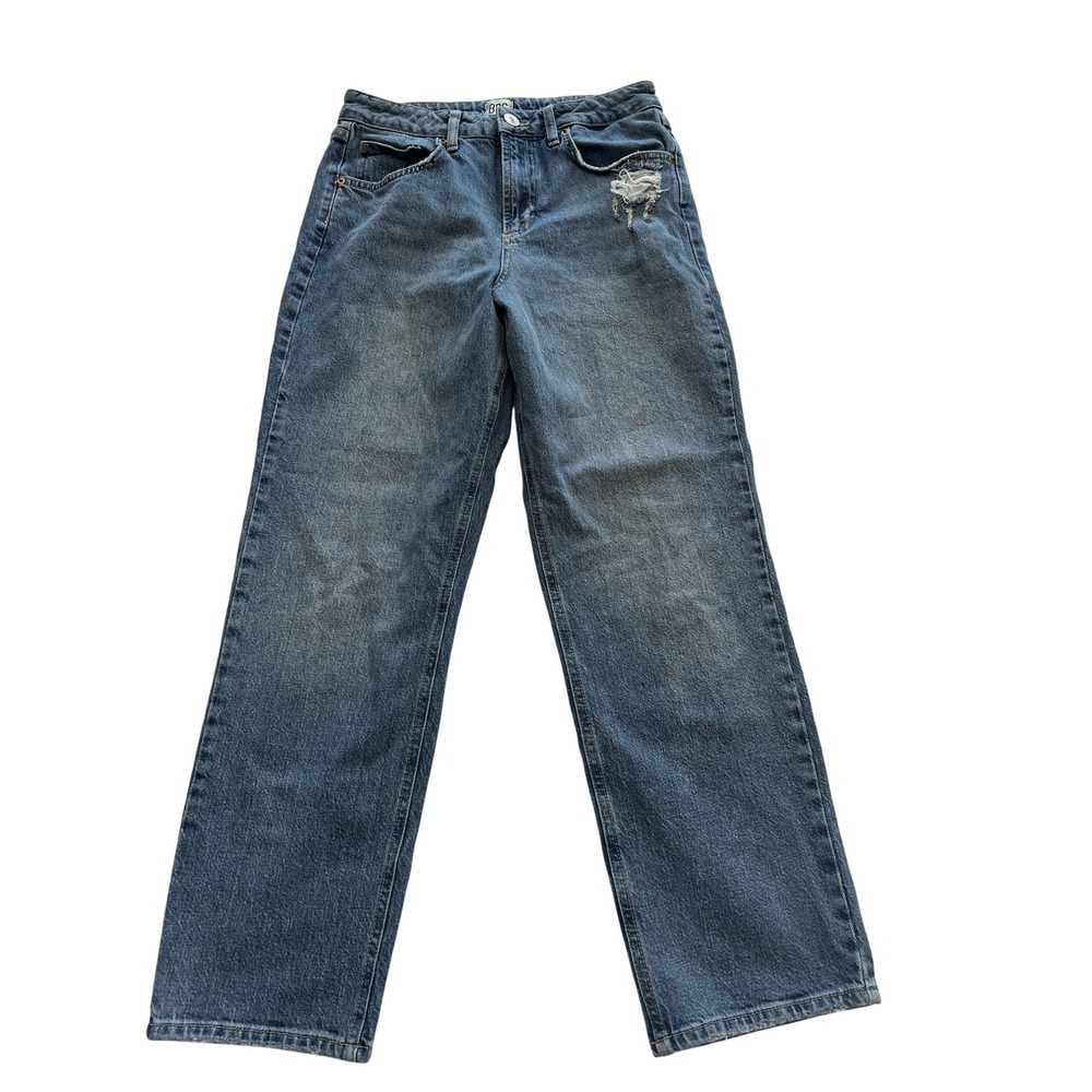 BDG Urban Outfitters Jeans Mens 30 Blue Straight Skinny Distressed Denim Stretch